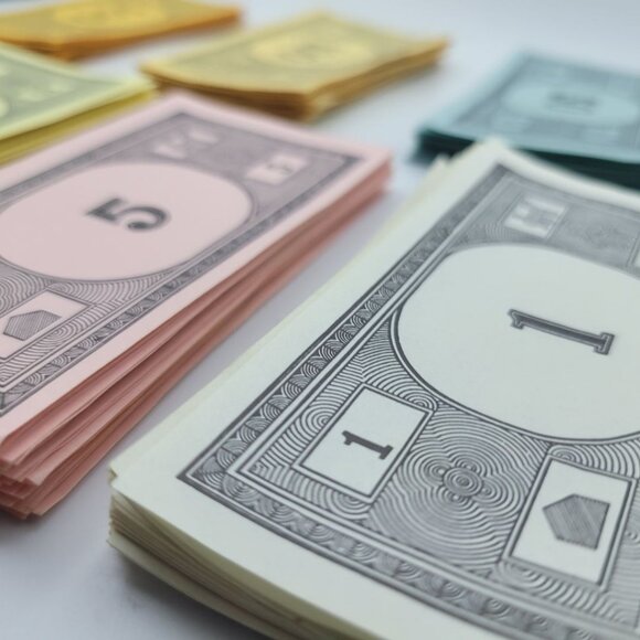 Monopoly Replacement Money Dollars Vintage 1974 Original Parts Pieces Craft - Picture 3 of 5